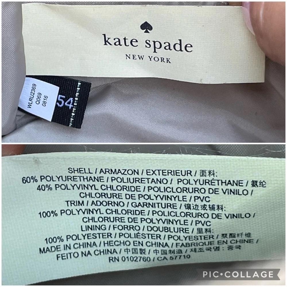 Kate Spade Rose Gold Glitter Mavis Street Medium Davie Cosmetic Bag